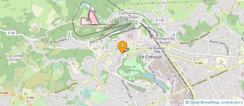localisation de l'entreprise SCI J2MD à LE CREUSOT