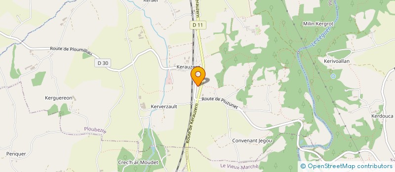 localisation de l'entreprise SCI J2ML  ROSPEZ