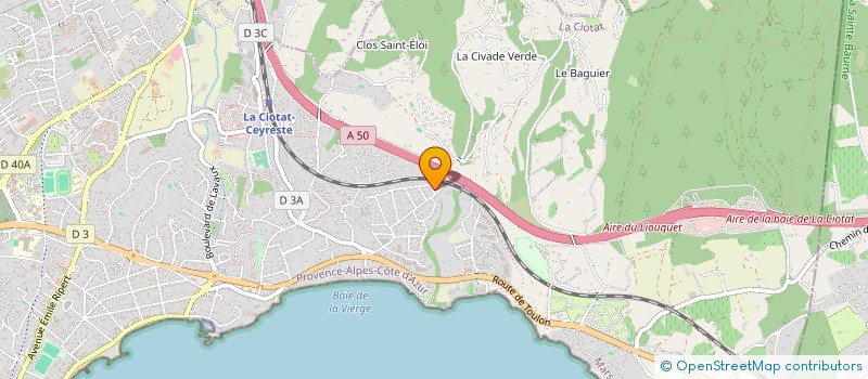 localisation de l'entreprise SCI J2P  LA CIOTAT