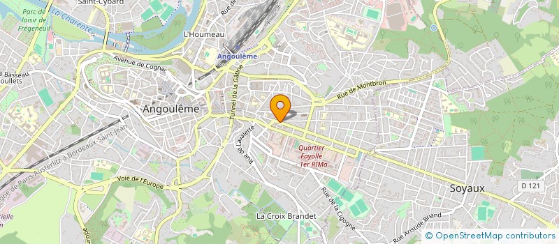localisation de l'entreprise SCI J2R IMMO à ANGOULEME