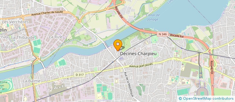 localisation de l'entreprise SCI J2SL  DECINES-CHARPIEU