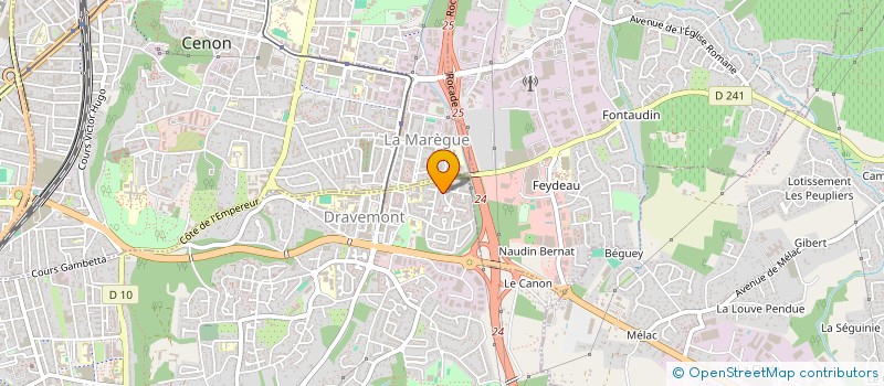 localisation de l'entreprise SCI J3A  BOULIAC