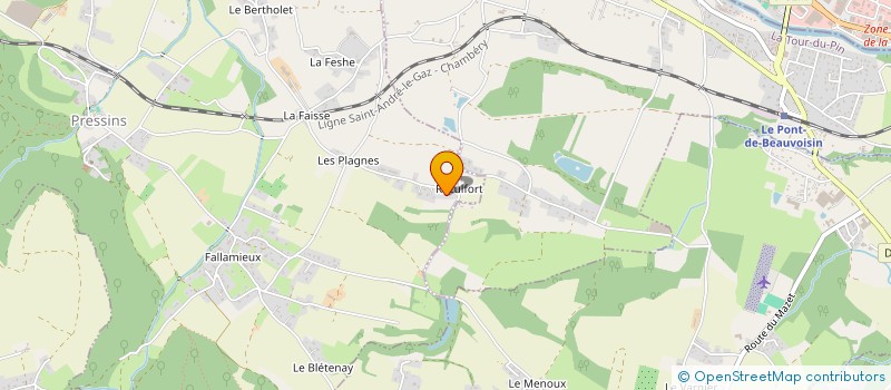 localisation de l'entreprise SCI J3A  PRESSINS