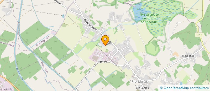 localisation de l'entreprise SCI J3C  FRONTONAS