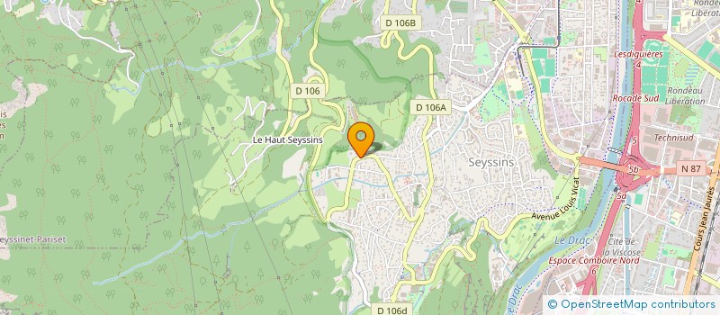 localisation de l'entreprise SCI J3G à SEYSSINS