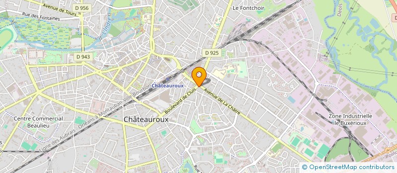 localisation de l'entreprise SCI J3M à CHATEAUROUX