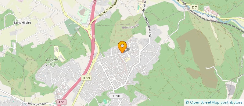 localisation de l'entreprise SCI J3M à BOUC-BEL-AIR