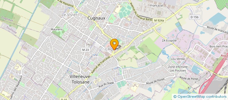 localisation de l'entreprise SCI J3P  CUGNAUX