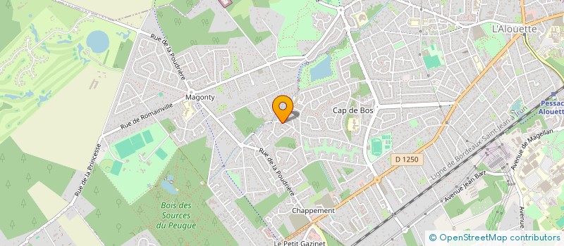 localisation de l'entreprise SCI J3P à PESSAC