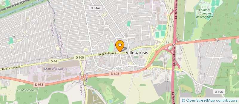 localisation de l'entreprise SCI J3S  VILLEPARISIS