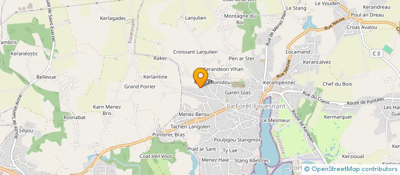 localisation de l'entreprise SCI JA 1  LA FORET-FOUESNANT