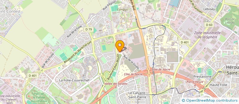 localisation de l'entreprise SCI JA à CAEN