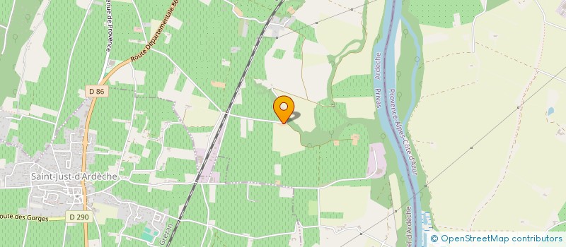 localisation de l'entreprise SCI JA BANC ROUGE  SAINT MARCEL D'ARDECHE