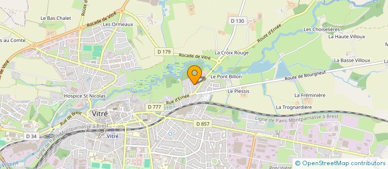 localisation de l'entreprise SCI JA GUESDON  VITRE