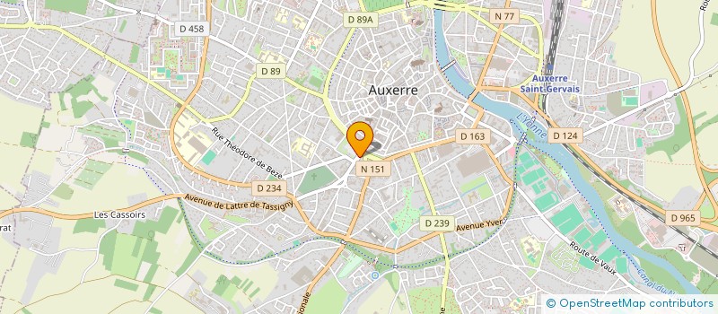 localisation de l'entreprise SCI JA-JC à AUXERRE