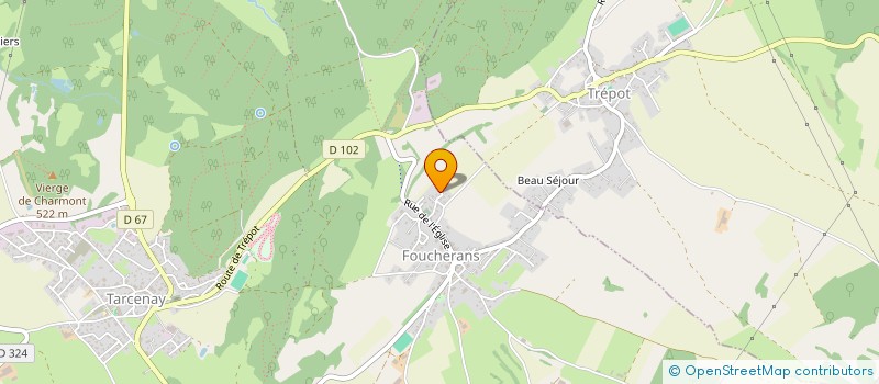 localisation de l'entreprise SCI JA2E  TARCENAY-FOUCHERANS