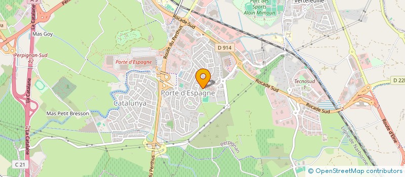 localisation de l'entreprise SCI JA2L IMMO  PERPIGNAN