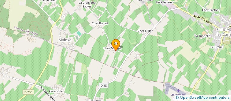 localisation de l'entreprise SCI JAACS  MAINXE-GONDEVILLE