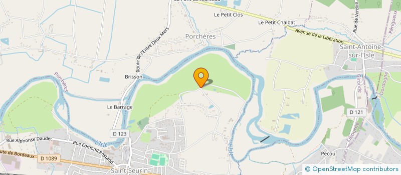 localisation de l'entreprise SCI JAAMS  SAINT-SEURIN-SUR-L'ISLE