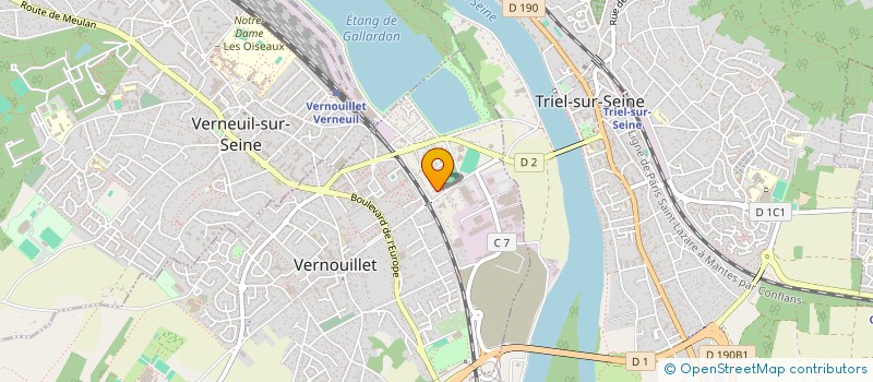 localisation de l'entreprise SCI JAAN  VERNOUILLET