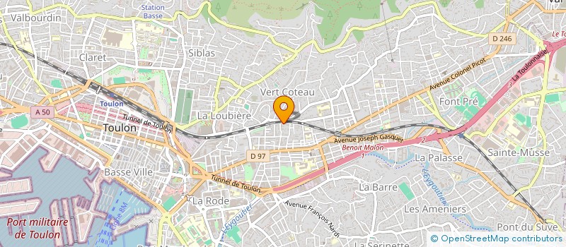 localisation de l'entreprise SCI JAB  TOULON