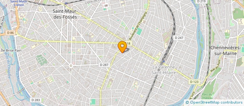 localisation de l'entreprise SCI JAB à SAINT-MAUR-DES-FOSSES