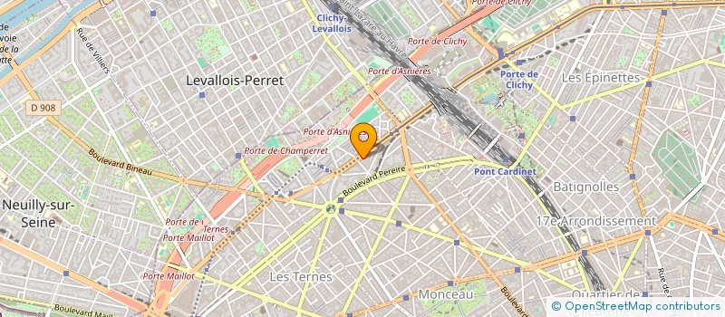 localisation de l'entreprise SCI JABAK à NEUILLY-SUR-SEINE