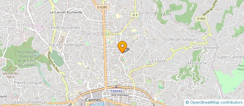 localisation de l'entreprise SCI JABASH  CANNES