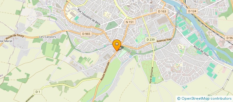 localisation de l'entreprise SCI JABEL VI à AUXERRE