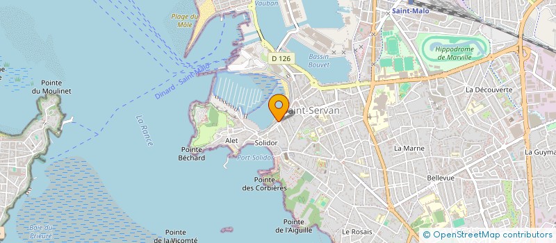 localisation de l'entreprise SCI JABERT  SAINT-MALO