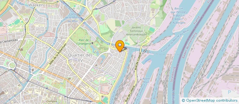 localisation de l'entreprise SCI JABEY  STRASBOURG