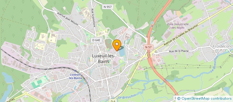 localisation de l'entreprise SCI JABLET à LUXEUIL-LES-BAINS