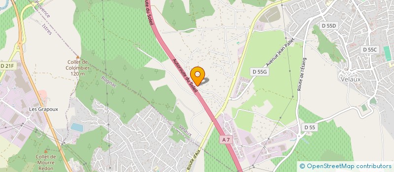localisation de l'entreprise SCI JAC  VELAUX