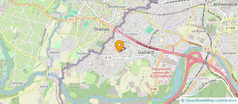 localisation de l'entreprise SCI JAC à GAILLARD