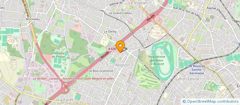 localisation de l'entreprise SCI JAC  EYSINES