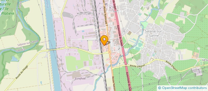 localisation de l'entreprise SCI JAC  SALAISE-SUR-SANNE