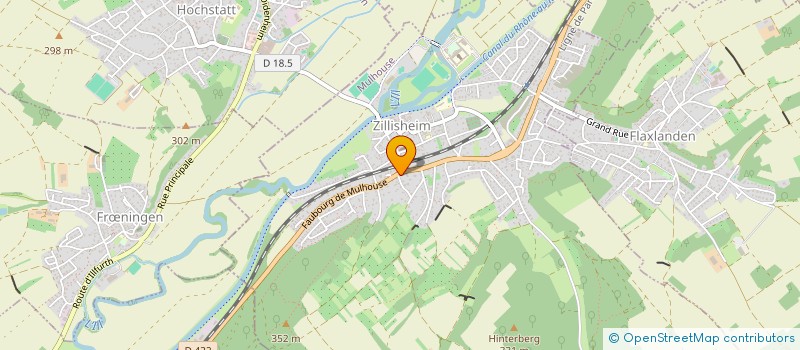 localisation de l'entreprise SCI JAC  ZILLISHEIM