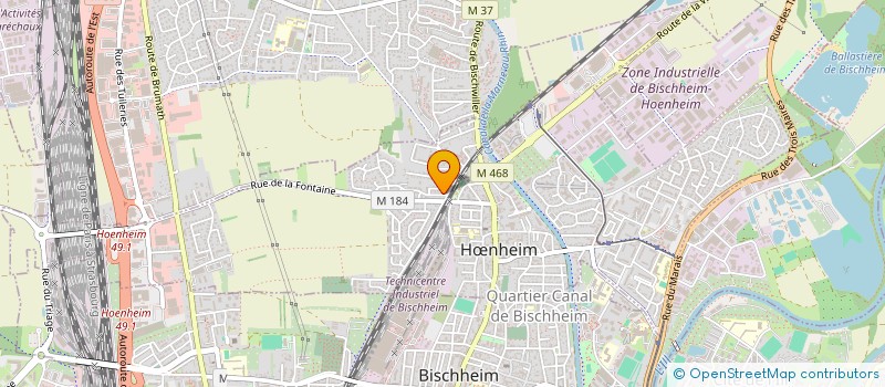 localisation de l'entreprise SCI JAC  HNHEIM