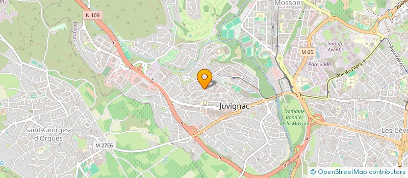 localisation de l'entreprise SCI JAC  JUVIGNAC