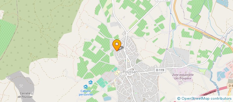 localisation de l'entreprise SCI JAC  POUSSAN