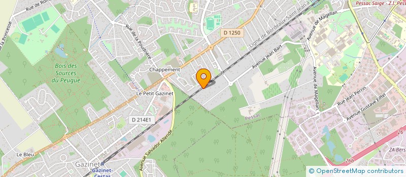 localisation de l'entreprise SCI JAC INVEST  PESSAC