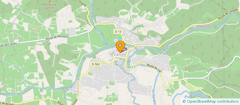 localisation de l'entreprise SCI JAC PAS  CARCES