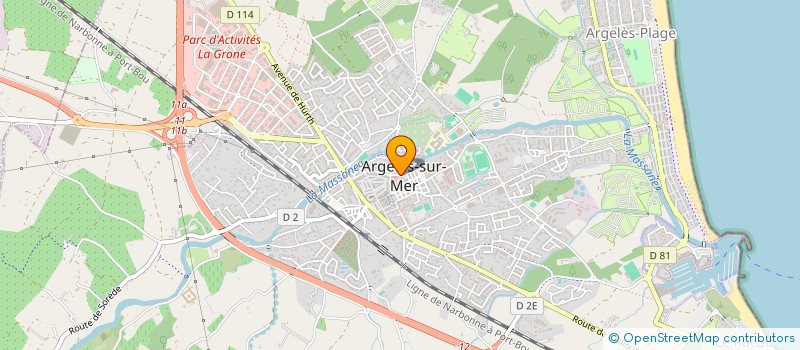 localisation de l'entreprise SCI JAC-ROC à ARGELES-SUR-MER