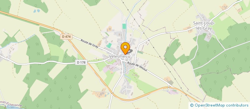 localisation de l'entreprise SCI JACA  VELESMES-ECHEVANNE