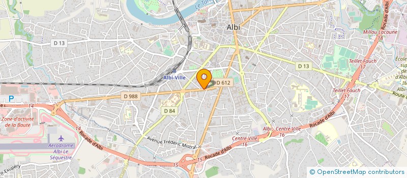 localisation de l'entreprise SCI JACAB à ALBI