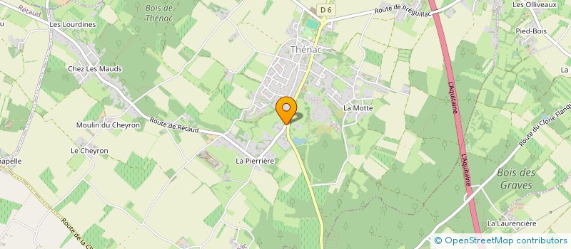 localisation de l'entreprise SCI JACAL  THENAC