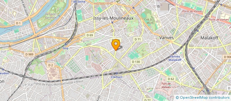 localisation de l'entreprise SCI JACALOMA à ISSY-LES-MOULINEAUX