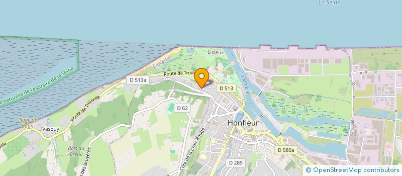 localisation de l'entreprise SCI JACAT à HONFLEUR
