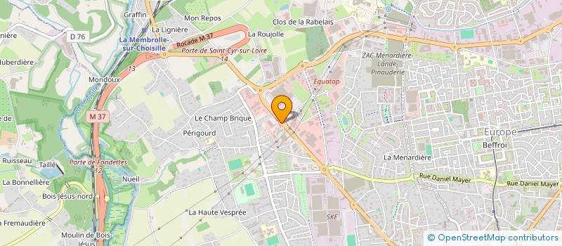 localisation de l'entreprise SCI JACB  SAINT-CYR-SUR-LOIRE