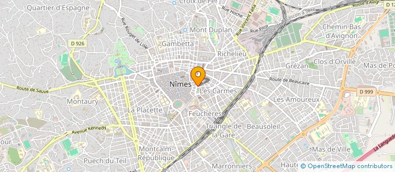 localisation de l'entreprise SCI JACC  NIMES